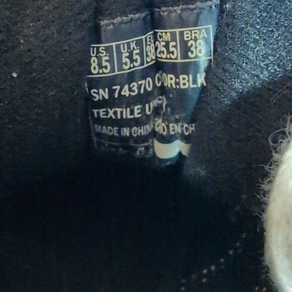 Skechers womens Roadies-true Roots Chunky Black White Tennis Shoes Size 8.5 - Picture 6 of 7